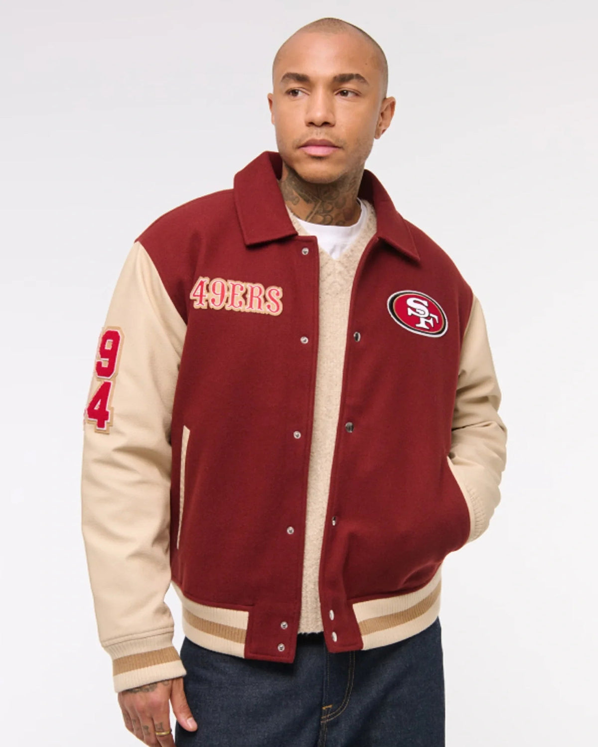 Abercrombie-San-Francisco-49ers-Varsity-Bomber-Jacket