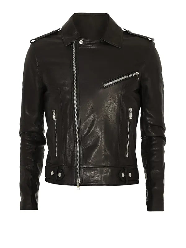 Balmain Leather Jacket Mens