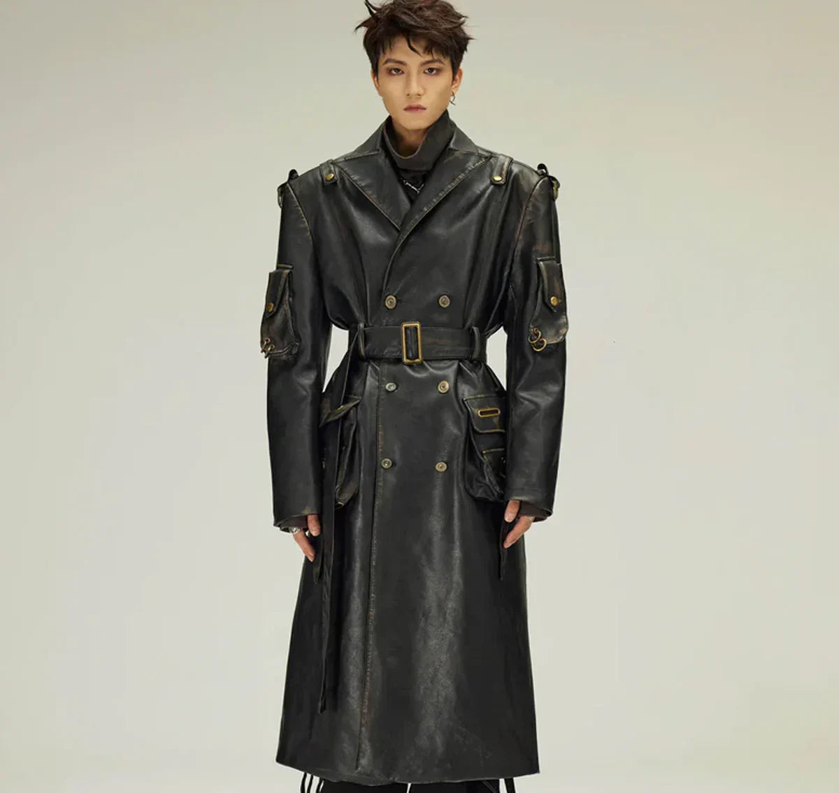 Black_Belted_Long_Leather_Trench_Coat_For_Men