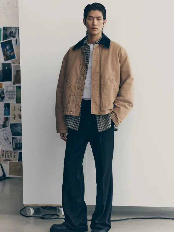 Mens Cropped Workwear Jacket