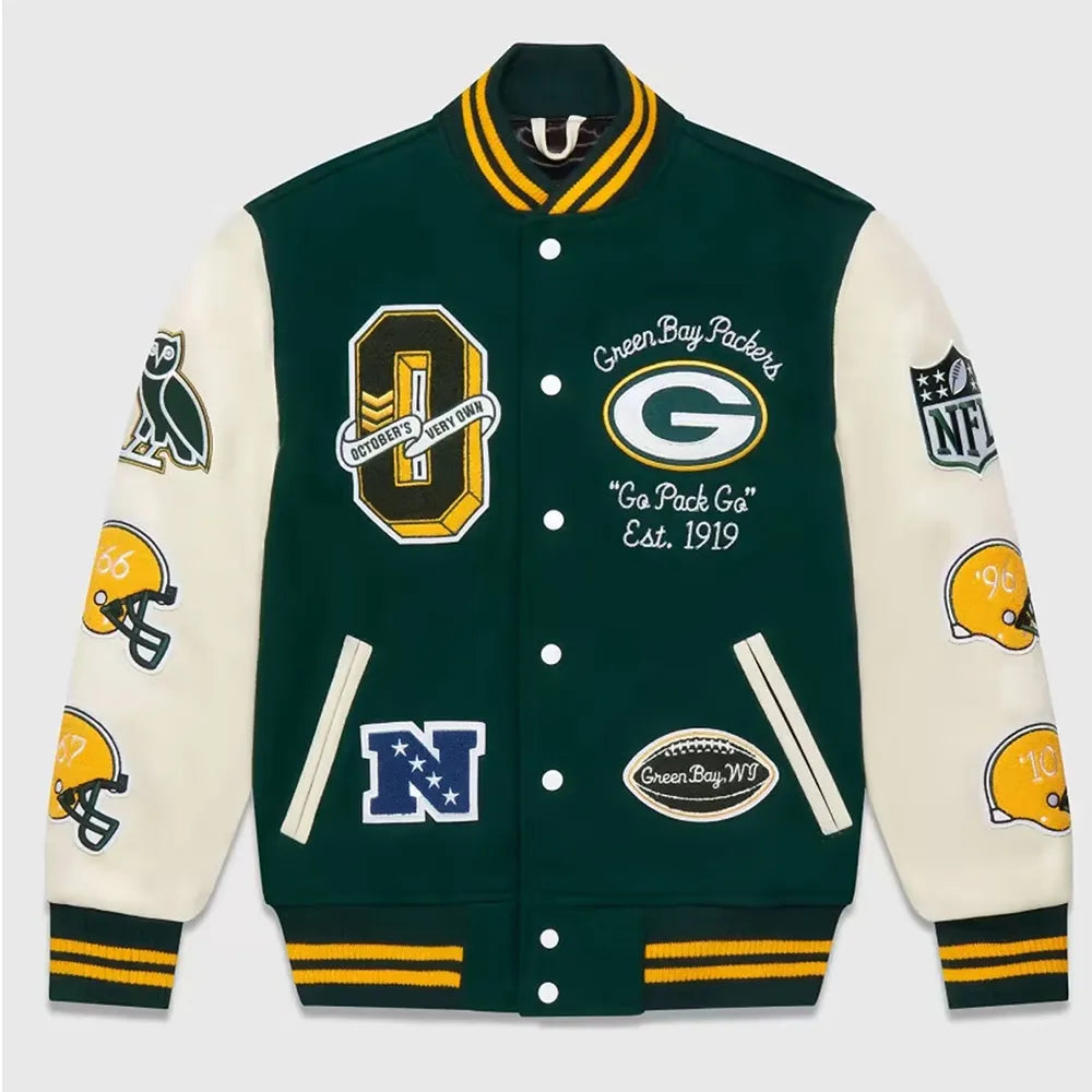 OVO X NFL Green Bay Packers Varsity Jacket