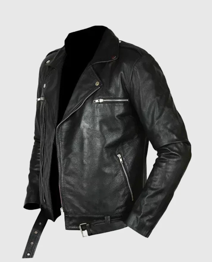 Walking Dead Negan Black Leather Jacket

