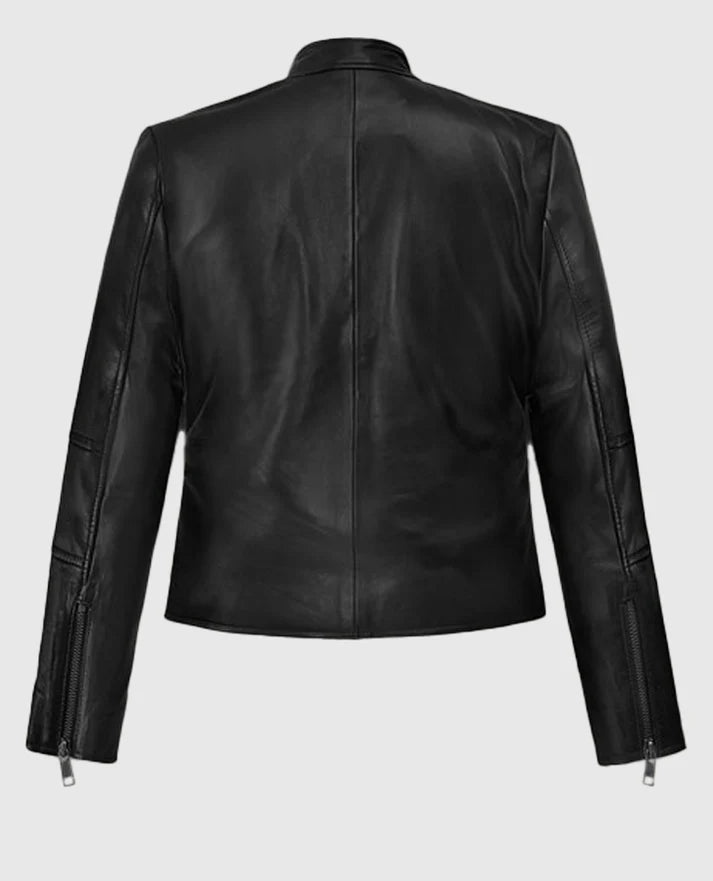 
Carrie-Anne Moss The Matrix Black Leather Jacket