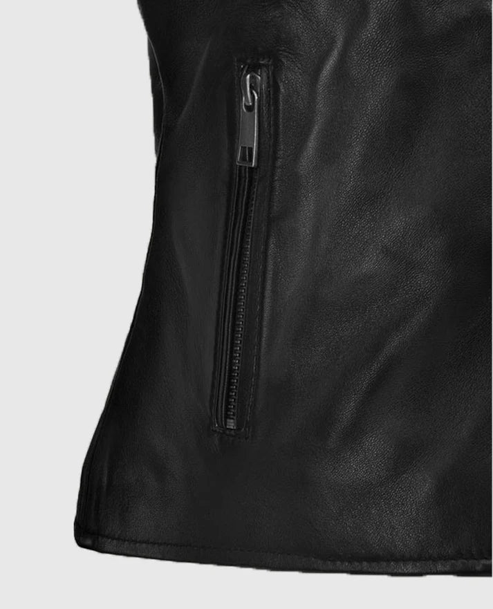 
Carrie-Anne Moss The Matrix Black Leather Jacket
