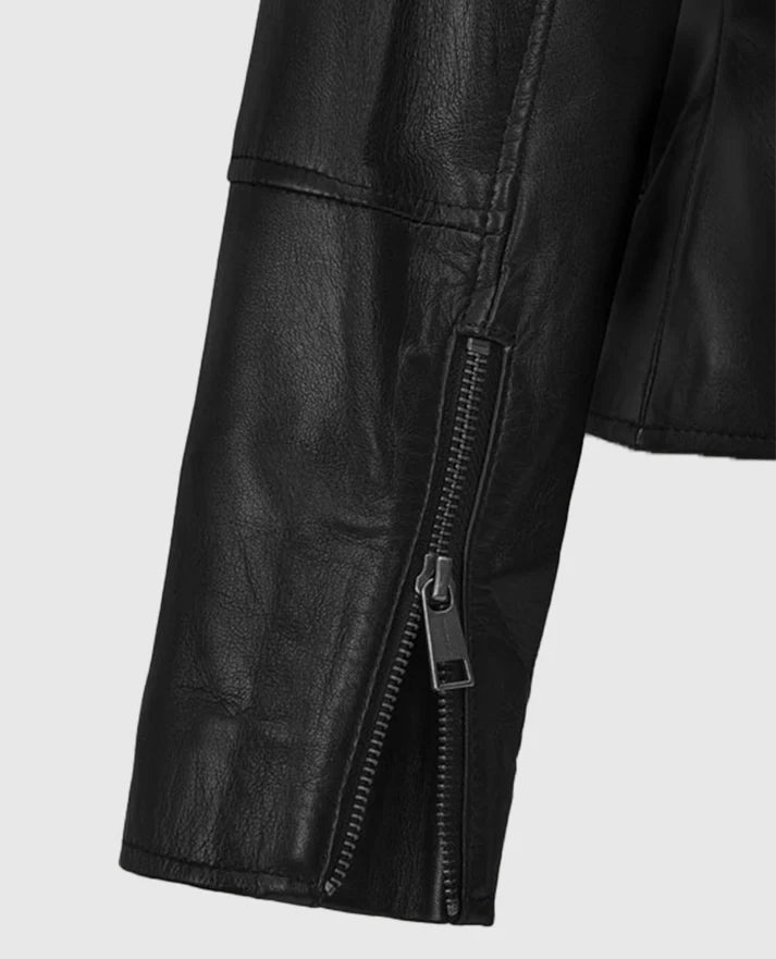 
Carrie-Anne Moss The Matrix Black Leather Jacket