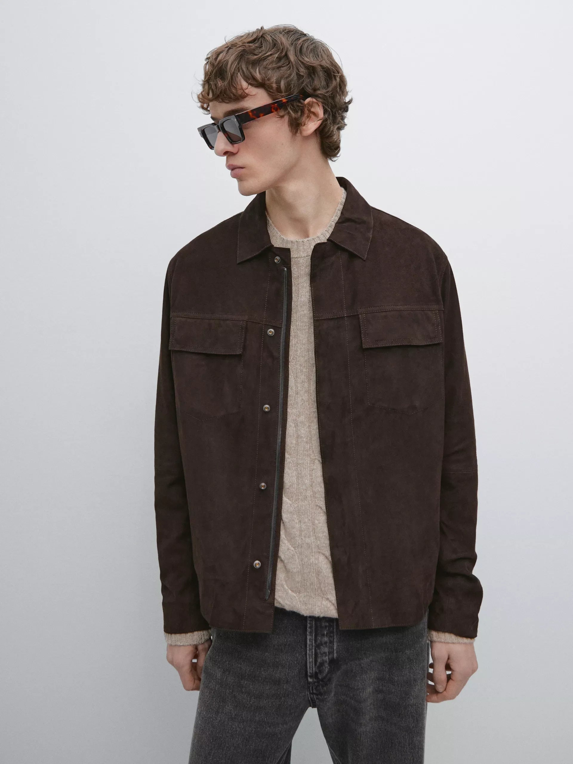 Massimo Dutti Suede Jacket