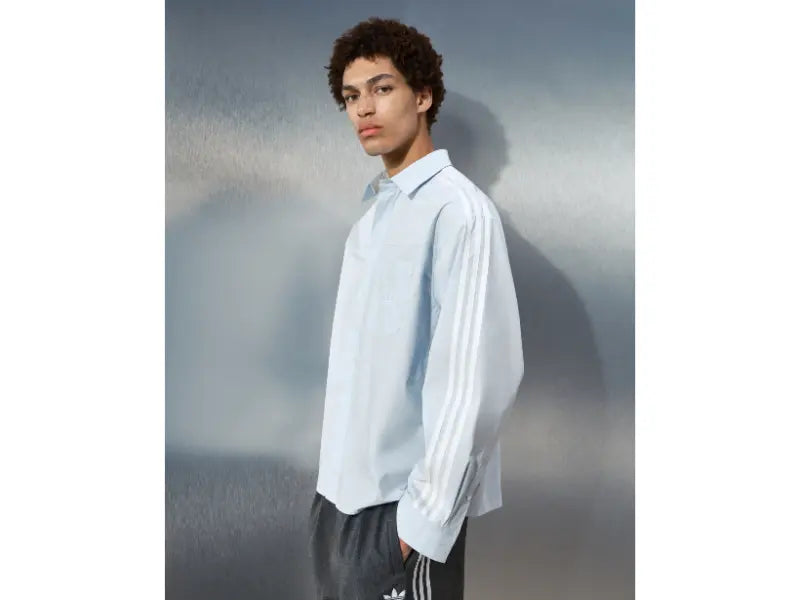 Adidas x ASOS Funnel Neck Blue Shirt