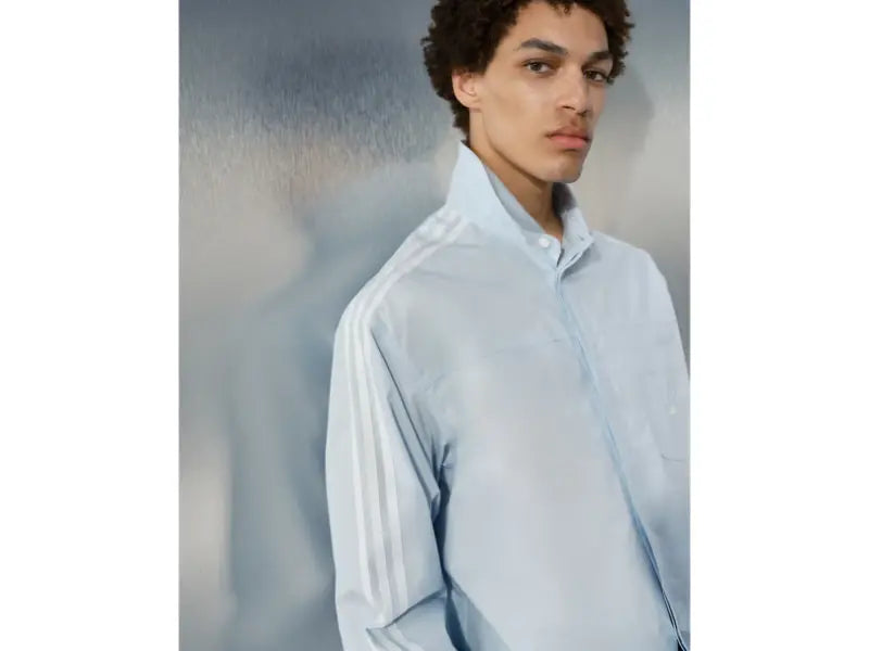 Adidas x ASOS Funnel Neck Blue Shirt