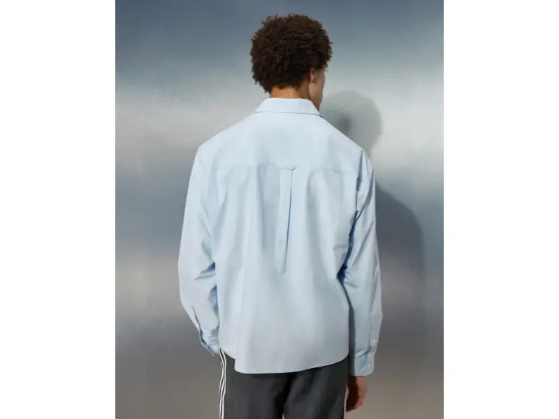 Adidas x ASOS Funnel Neck Blue Shirt