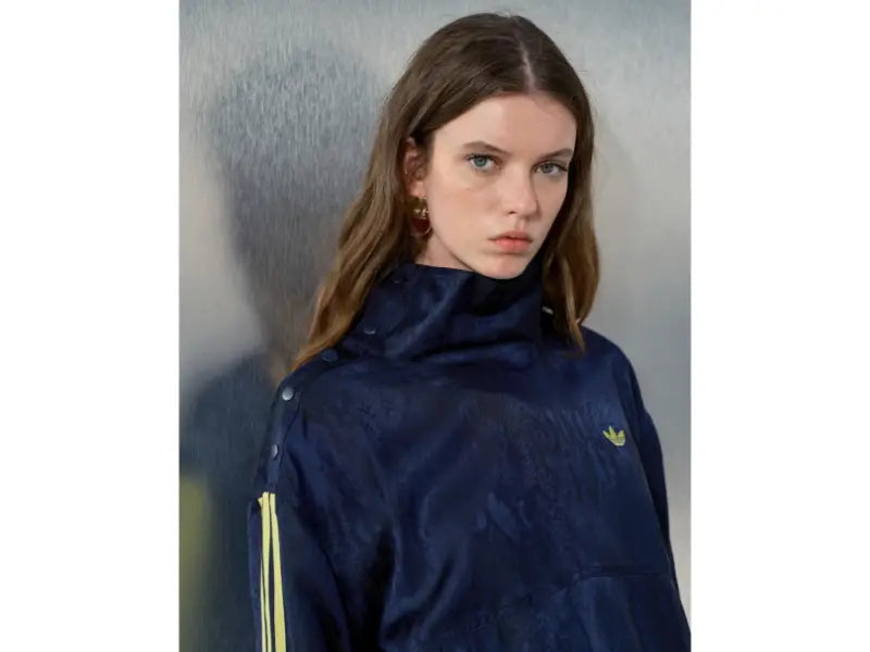Adidas x ASOS Funnel Neck Blue Shirt