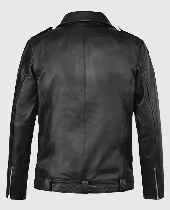 Walking Dead Negan Black Leather Jacket

