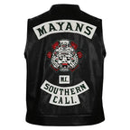 Angel Reyes Mayans M.C Leather Vest The Trendy Jacket