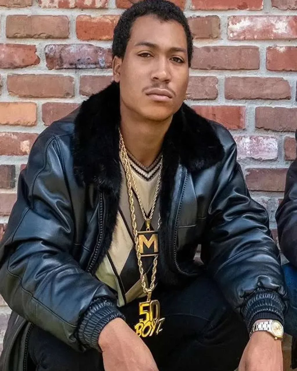 Black Mafia Family Lil Meech Flenory Black Jacket
