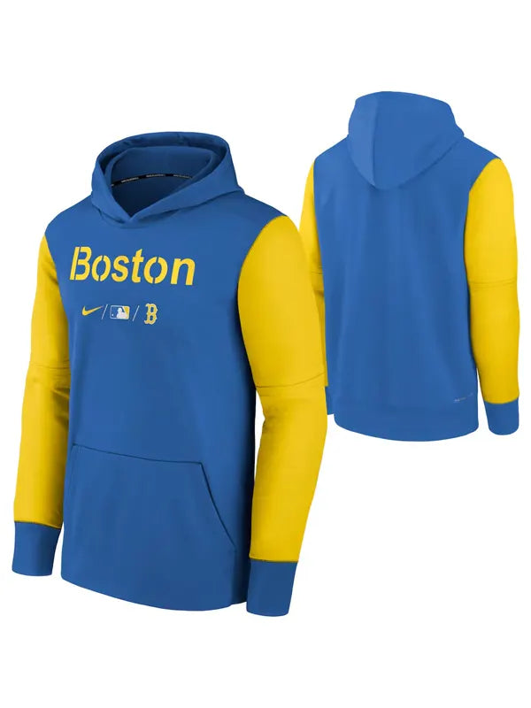 Yellow Red Sox Sweatshirt
