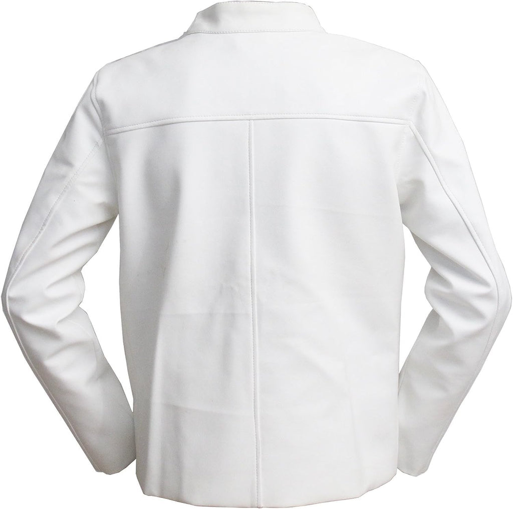White Leather Jacket - Zing Apparel