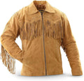 Western Cowboy Fringes Suede Leather Jacket Zing Apparel