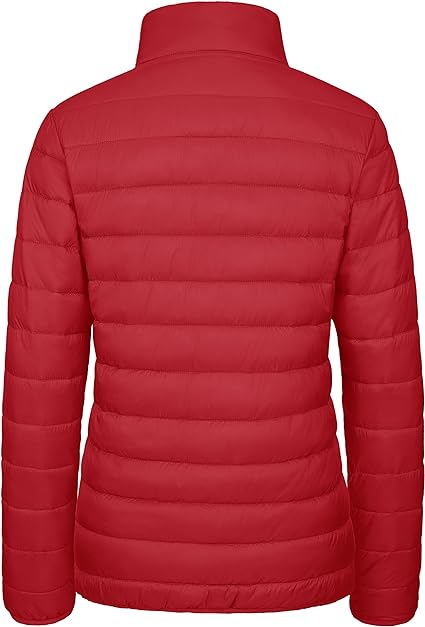 Red Quilt Jacket Women  - Puffer Jacket The Trendy Jacket