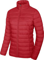 Red Quilt Jacket Women  - Puffer Jacket The Trendy Jacket