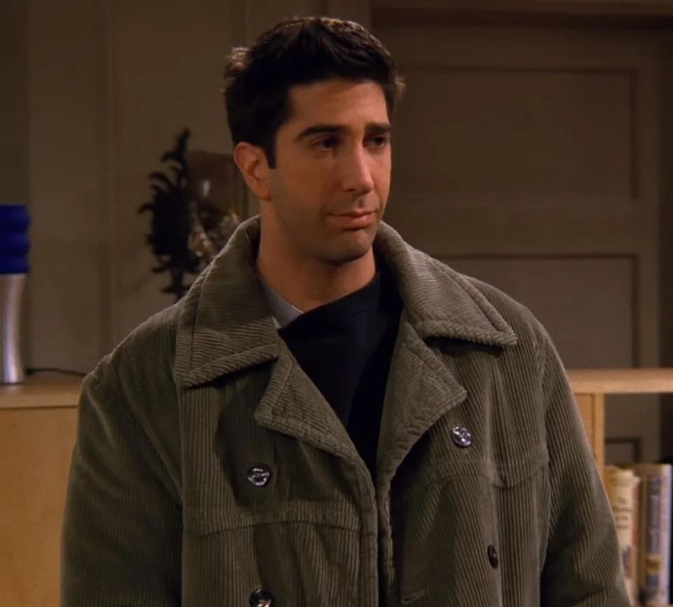  Friends S03 David Schwimmer Green Coat
