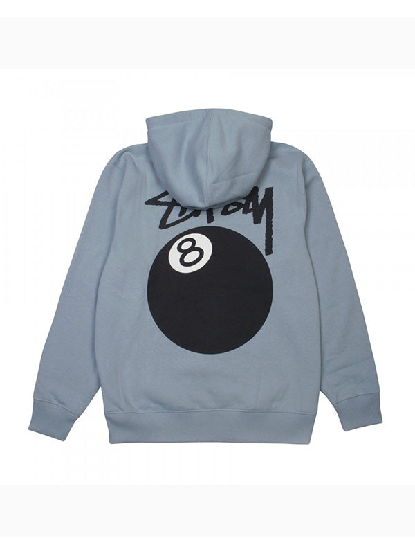 stussy 8 ball hoodie heather grey​
