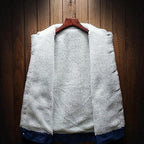 Fleece Lined Denim Jacket Men, Blue Zing Apparel