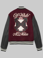 ACMILANXOffWhiteBordeauxVarsityJacket