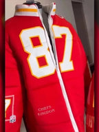 Shop 87 Taylor SWIFT Travis Kelce Puffer Jacket