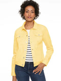 Adaline Bernier Women's Yellow Denim Jacket