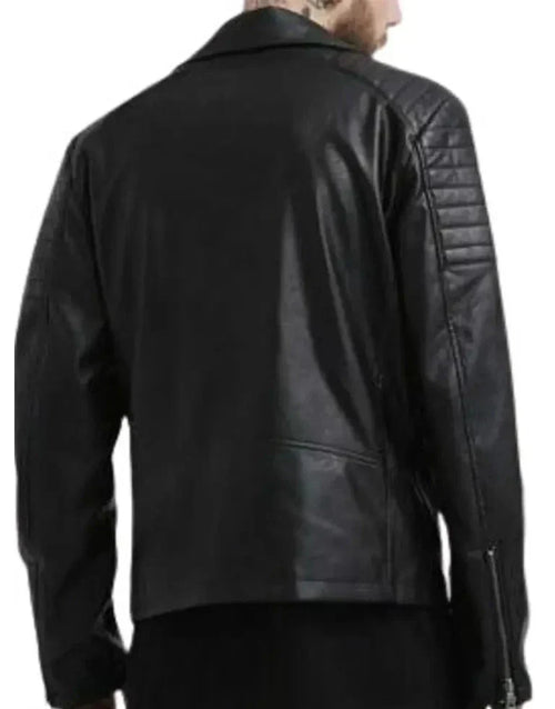 Adam Levine Black Leather Biker Jacket Buy