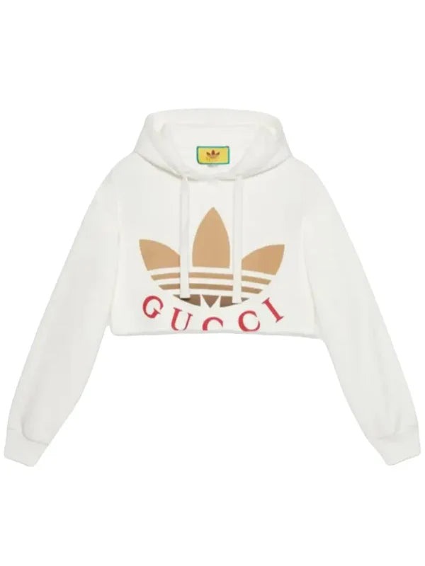 Gucci × Adidas Cropped Hoodie