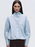 Adidas x ASOS Funnel Neck Blue Shirt