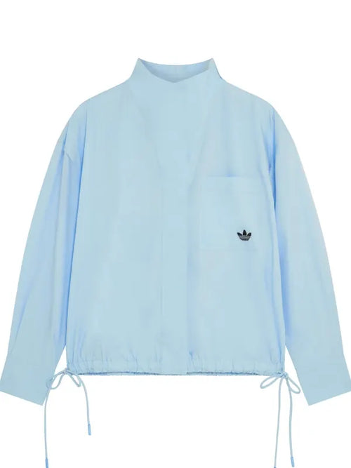 Adidas x ASOS Funnel Neck Blue Shirt