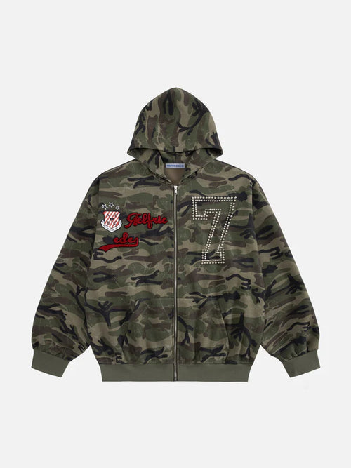 Aelfric Eden Camo ZIP Up Hoodie
