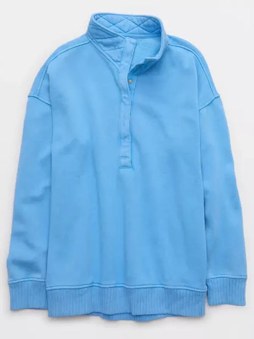 Aerie Oh Snap Sweatshirt Blue Sale