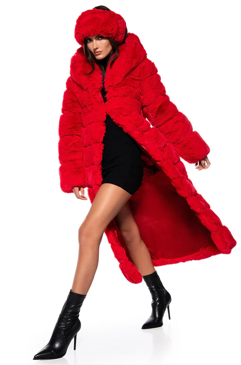 Akira-Fur-Coat-In-Red