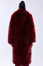 Akira-Red-Faux-Fur-Coat-Back