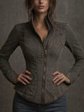Alayna Howell Women's Vintage Slim Fit Denim Jacket