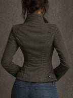 Alayna Howell Women's Vintage Slim Fit Denim Jacket