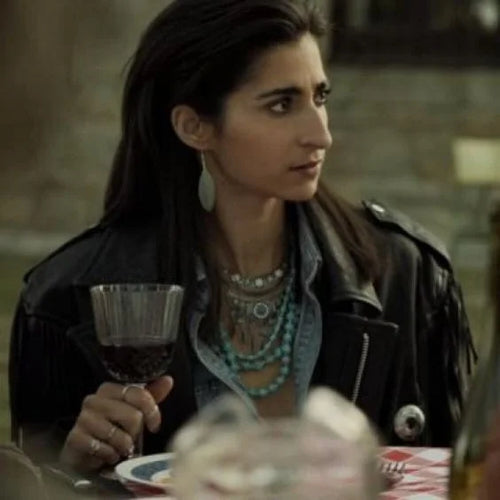 Alba Flores Money Heist Black Leather Jacket