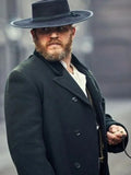 Tom Hardy Peaky Blinders Black Wool Coat