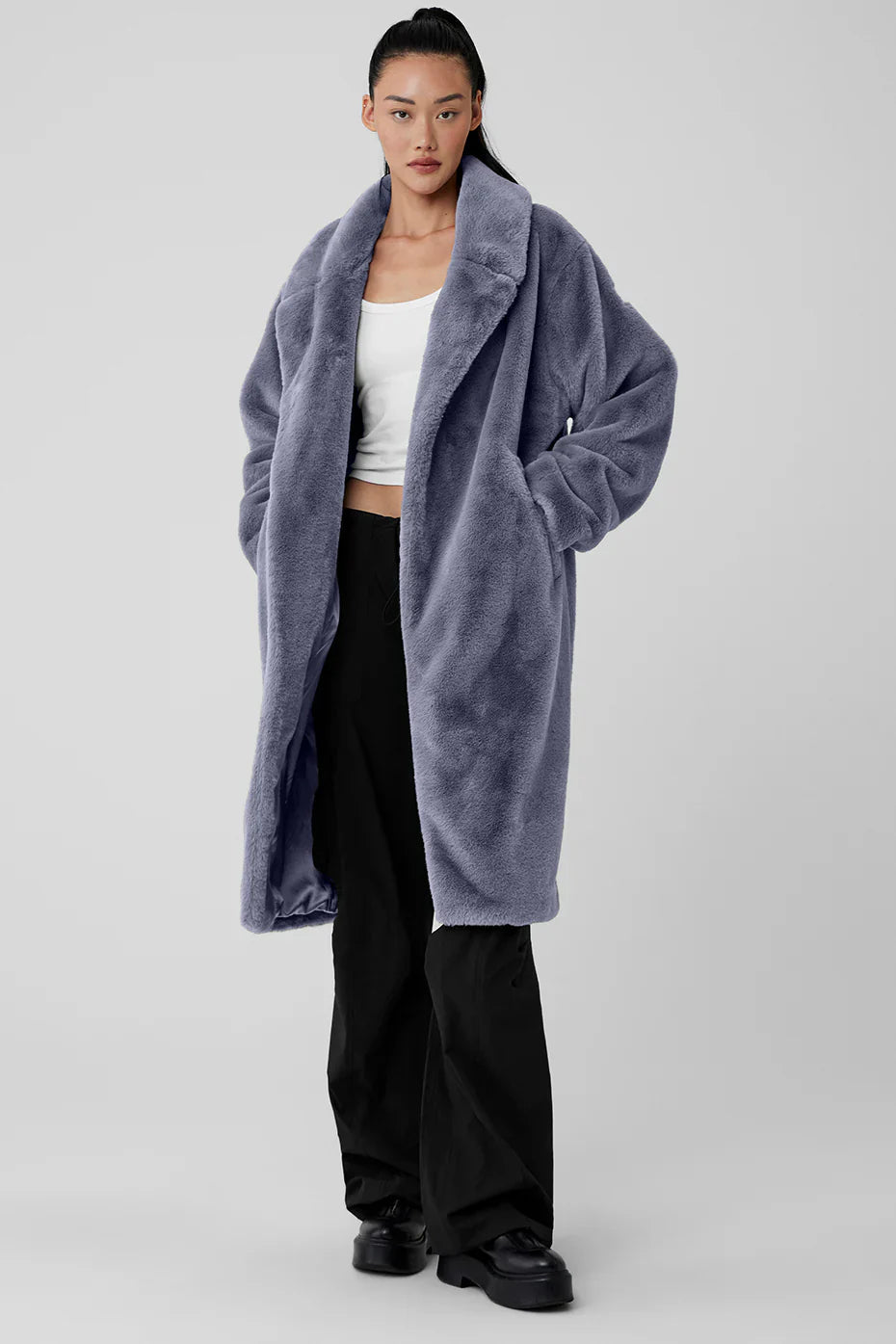 Alo-Yoga-Oversized-Faux-Fur-Trench-Coat