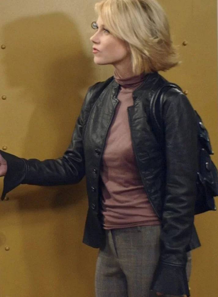 Amy Green Friends S10 Black Leather Jacket