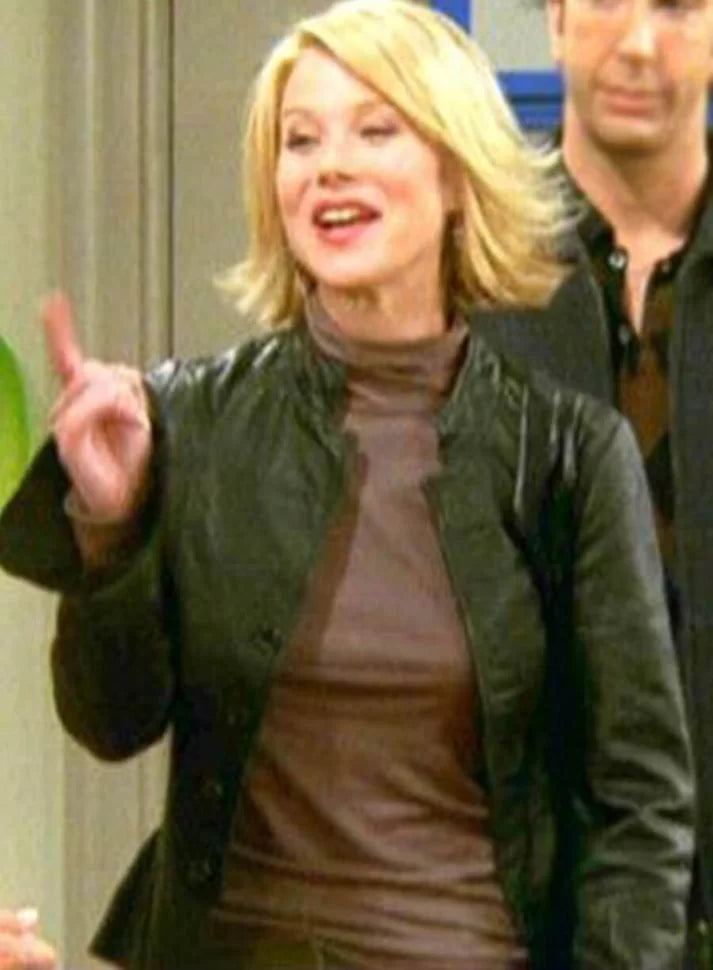 Amy Green Friends S10 Black Leather Jacket