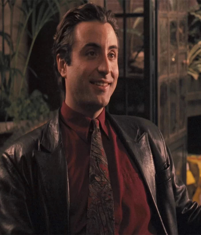 

 The Godfather  Andy Garcia Black Leather Coat
