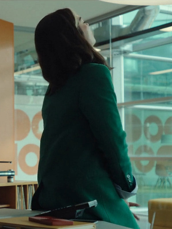 
  Annie Murphy Black Mirror  New Green Blazer
