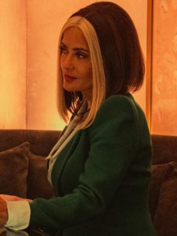 
  Annie Murphy Black Mirror  New Green Blazer
