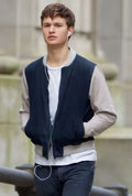 Ansel-Elgort-Blue-Varsity-Jacket
