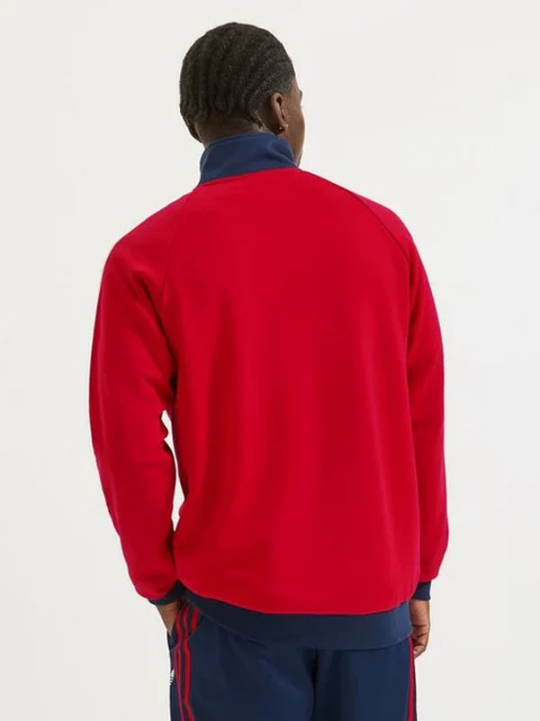 Arsenal-Adidas-Half-Zip-Jacket-In-Red