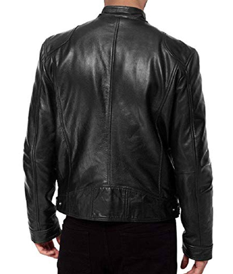 Chris Evans Avengers Endgame Black Leather Jacket
