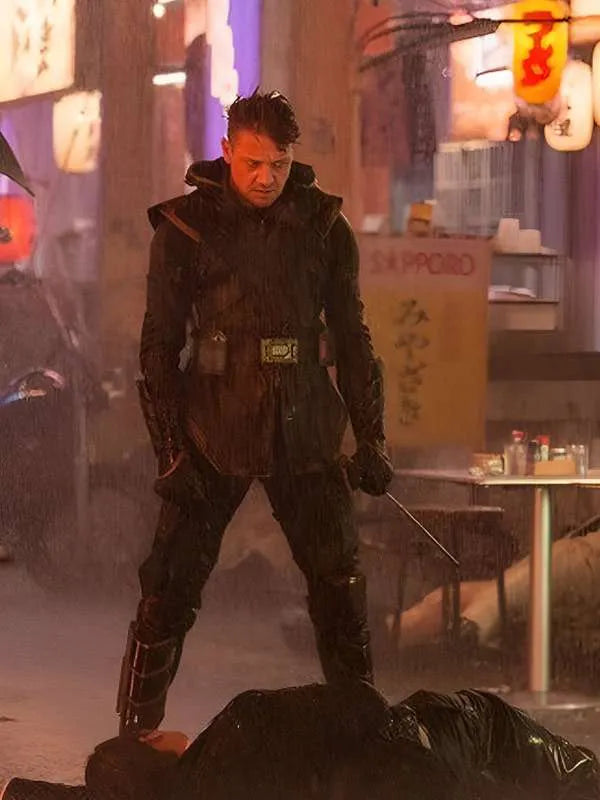 
Jeremy Renner Avengers Endgame Black Leather Jacket
